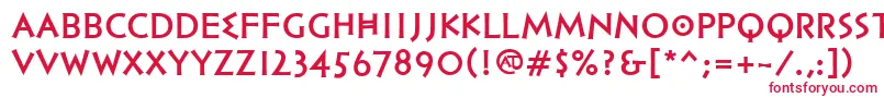 PfhellenicaserifproBold-Schriftart – Rote Schriften auf weißem Hintergrund