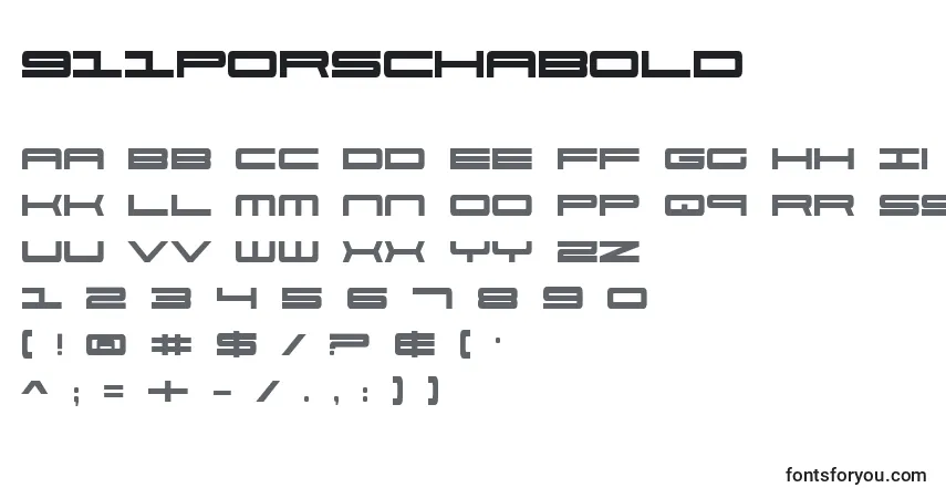 Fuente 911PorschaBold - alfabeto, números, caracteres especiales