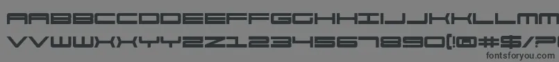 911PorschaBold Font – Black Fonts on Gray Background