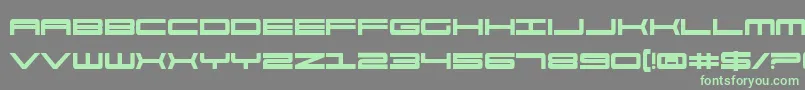 911PorschaBold Font – Green Fonts on Gray Background