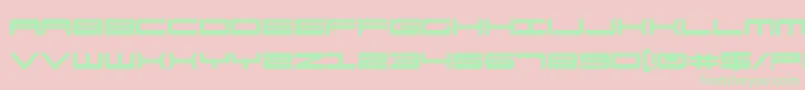 911PorschaBold Font – Green Fonts on Pink Background