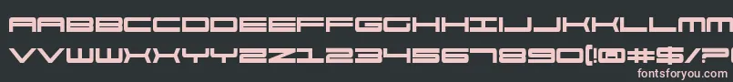 911PorschaBold Font – Pink Fonts on Black Background