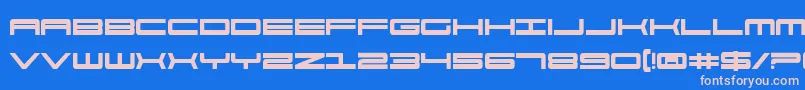 911PorschaBold Font – Pink Fonts on Blue Background