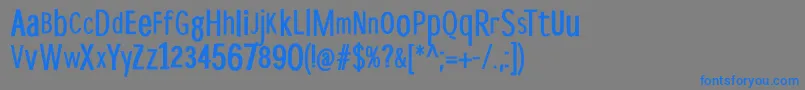 DispropBold Font – Blue Fonts on Gray Background