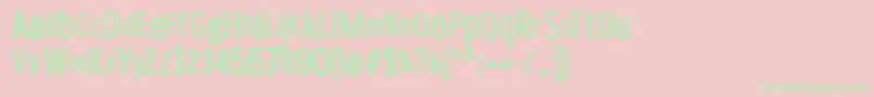 DispropBold Font – Green Fonts on Pink Background