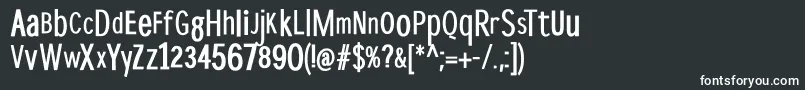 DispropBold Font – White Fonts on Black Background