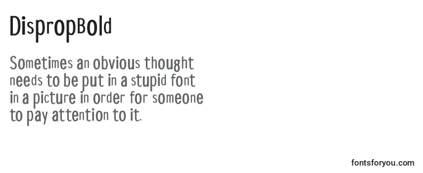 DispropBold Font