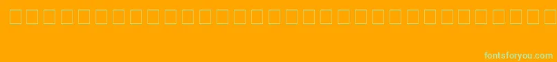 フォントThamarNorm. – オレンジの背景に緑のフォント