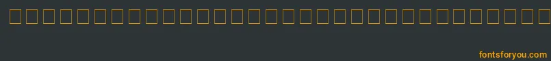 Fonte ThamarNorm. – fontes laranjas em um fundo preto
