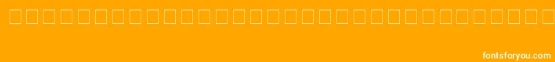 ThamarNorm.-fontti – valkoiset fontit oranssilla taustalla