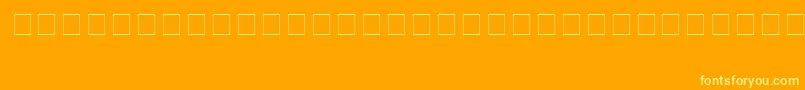 ThamarNorm. Font – Yellow Fonts on Orange Background