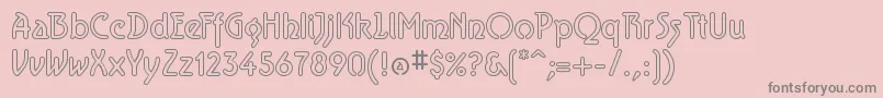 AeroliteSky Font – Gray Fonts on Pink Background