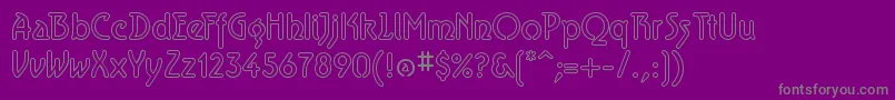 AeroliteSky Font – Gray Fonts on Purple Background