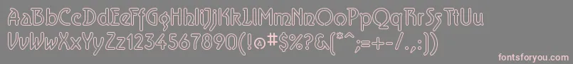 AeroliteSky Font – Pink Fonts on Gray Background