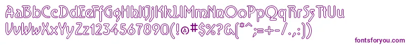 AeroliteSky Font – Purple Fonts on White Background