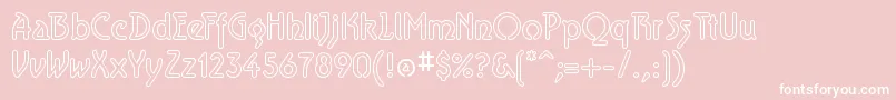 AeroliteSky Font – White Fonts on Pink Background