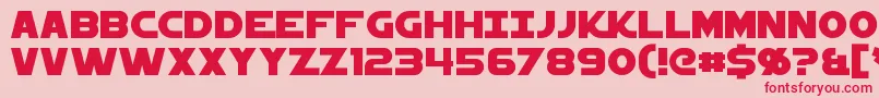 Starkiller Font – Red Fonts on Pink Background