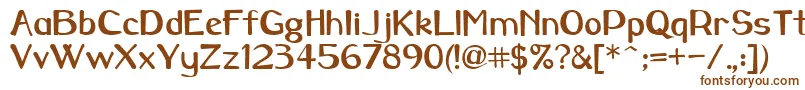 Borowaybold Font – Brown Fonts on White Background