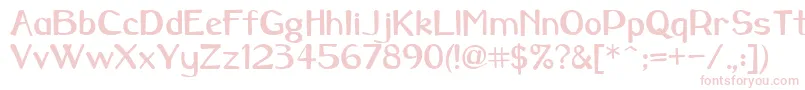 Шрифт Borowaybold – розовые шрифты