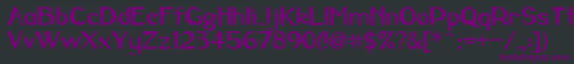 Borowaybold-fontti – violetit fontit mustalla taustalla
