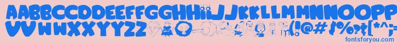 Lisätietoja FamilyGuy-fontista FamilyGuy-fontti – siniset fontit vaaleanpunaisella taustalla
