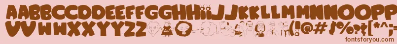 More about FamilyGuy Font FamilyGuy Font – Brown Fonts on Pink Background