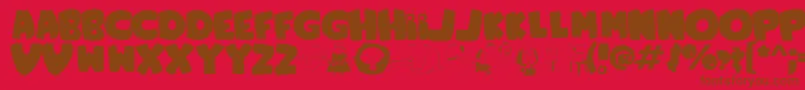 En savoir plus sur la police FamilyGuy Police FamilyGuy – polices brunes sur fond rouge