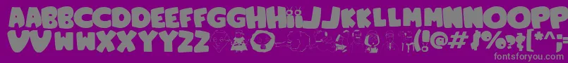 Lisätietoja FamilyGuy-fontista FamilyGuy-fontti – harmaat kirjasimet violetilla taustalla