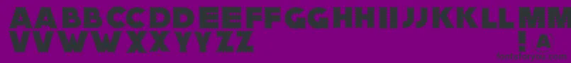 Zagzaggoosepimples Font – Black Fonts on Purple Background