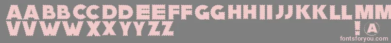 Zagzaggoosepimples Font – Pink Fonts on Gray Background