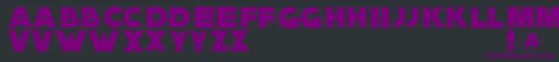 Zagzaggoosepimples Font – Purple Fonts on Black Background