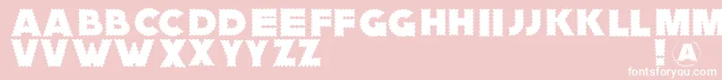 fuente Zagzaggoosepimples – Fuentes Blancas Sobre Fondo Rosa
