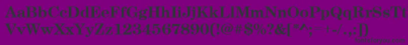 CenturyschteeBold Font – Black Fonts on Purple Background