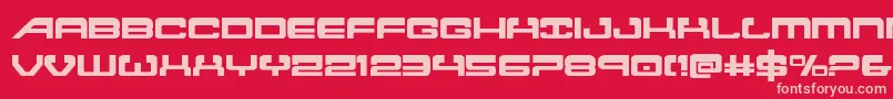 Atlantia2 Font – Pink Fonts on Red Background
