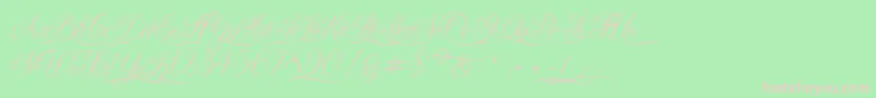 QueenOfTheMoon Font – Pink Fonts on Green Background