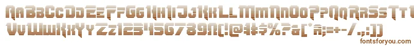 Omegaforcegrad12 Font – Brown Fonts on White Background