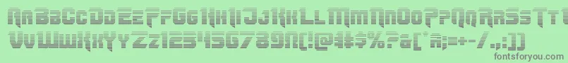 Omegaforcegrad12 Font – Gray Fonts on Green Background