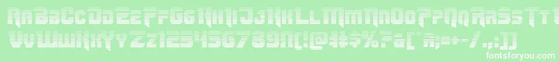 Omegaforcegrad12 Font – White Fonts on Green Background