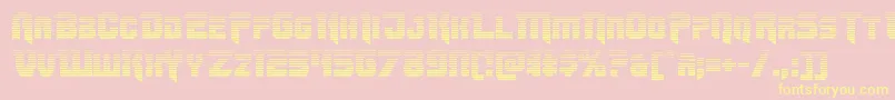 Omegaforcegrad12 Font – Yellow Fonts on Pink Background