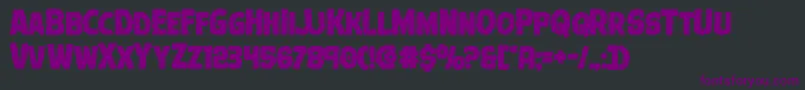 Terrorbabblebold Font – Purple Fonts on Black Background