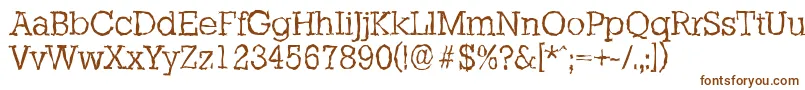 StaffordrandomLightRegular Font – Brown Fonts on White Background