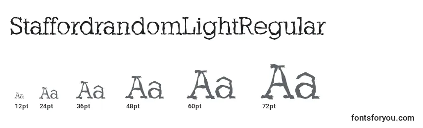 StaffordrandomLightRegular Font Sizes