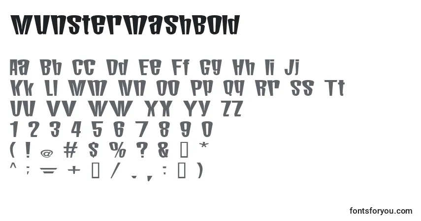 characters of munstermashbold font, letter of munstermashbold font, alphabet of  munstermashbold font