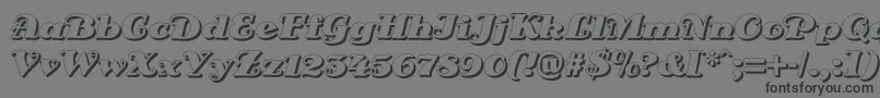 DsSienaShadow Font – Black Fonts on Gray Background