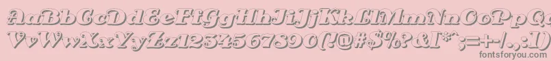 DsSienaShadow-Schriftart – Graue Schriften auf rosa Hintergrund