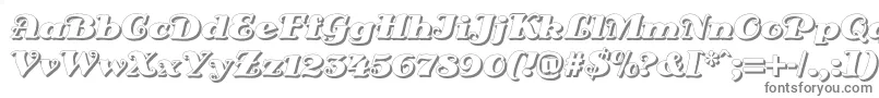 Шрифт DsSienaShadow – серые шрифты на белом фоне