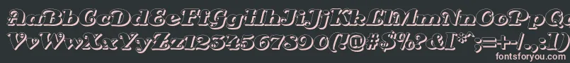 DsSienaShadow Font – Pink Fonts on Black Background