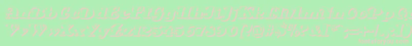 DsSienaShadow Font – Pink Fonts on Green Background