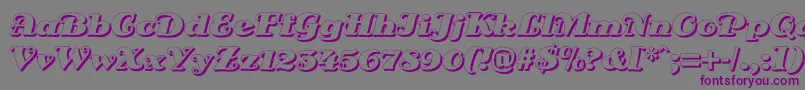 DsSienaShadow Font – Purple Fonts on Gray Background