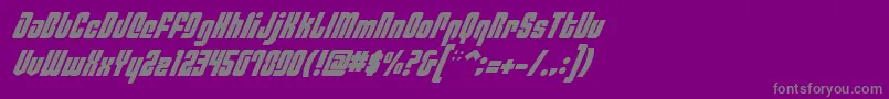 PhiladelphiaItalic Font – Gray Fonts on Purple Background